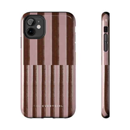 February Pink and Brown Phone Case