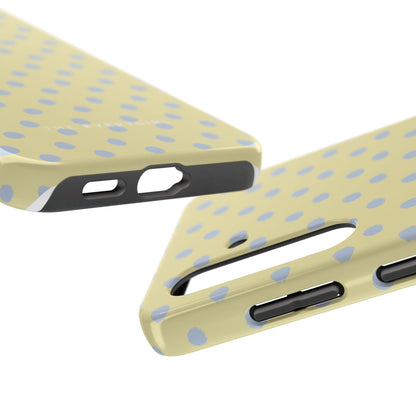 Yellow & Blue Polka Dots Phone Case