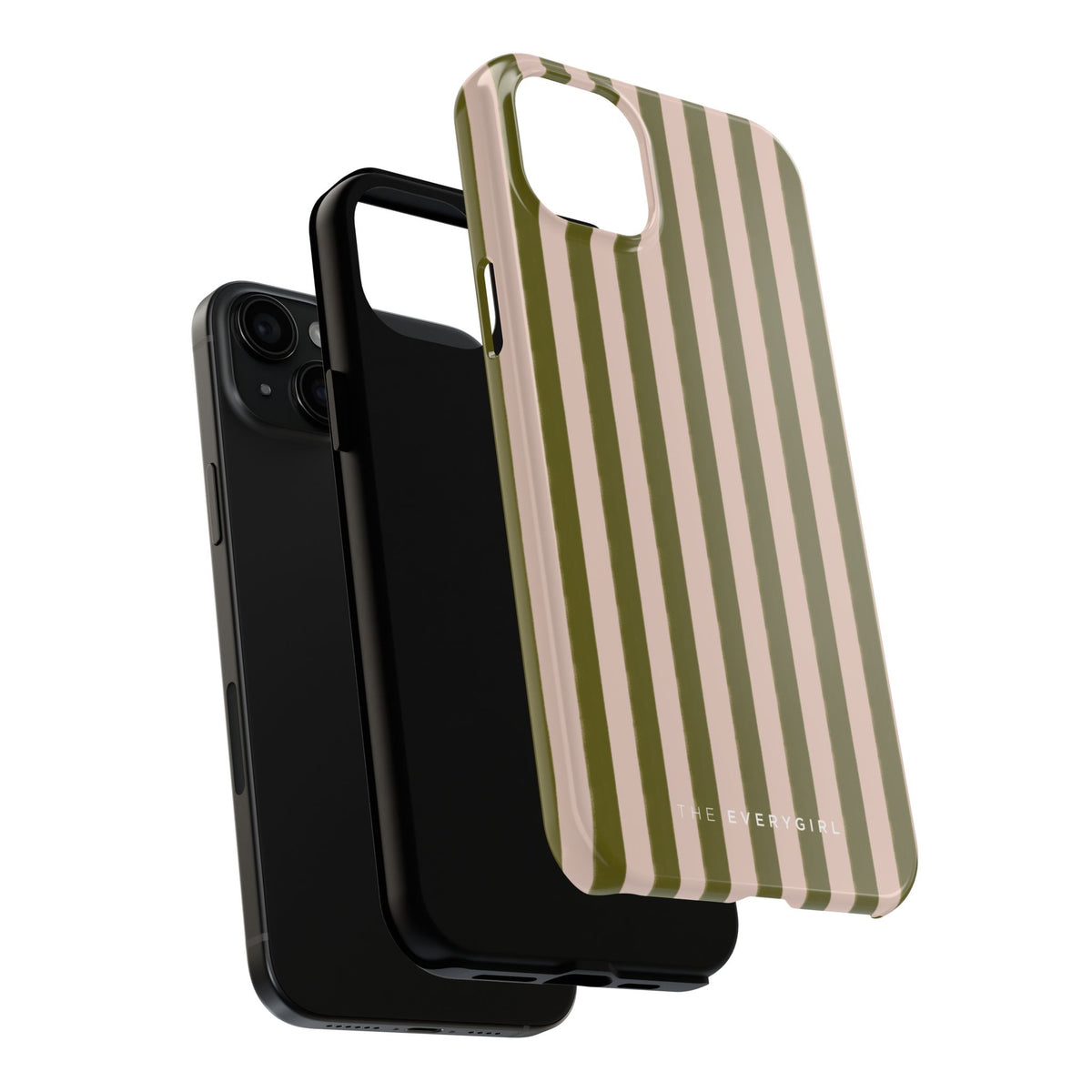 Green & Pink Stripes IPhone Case