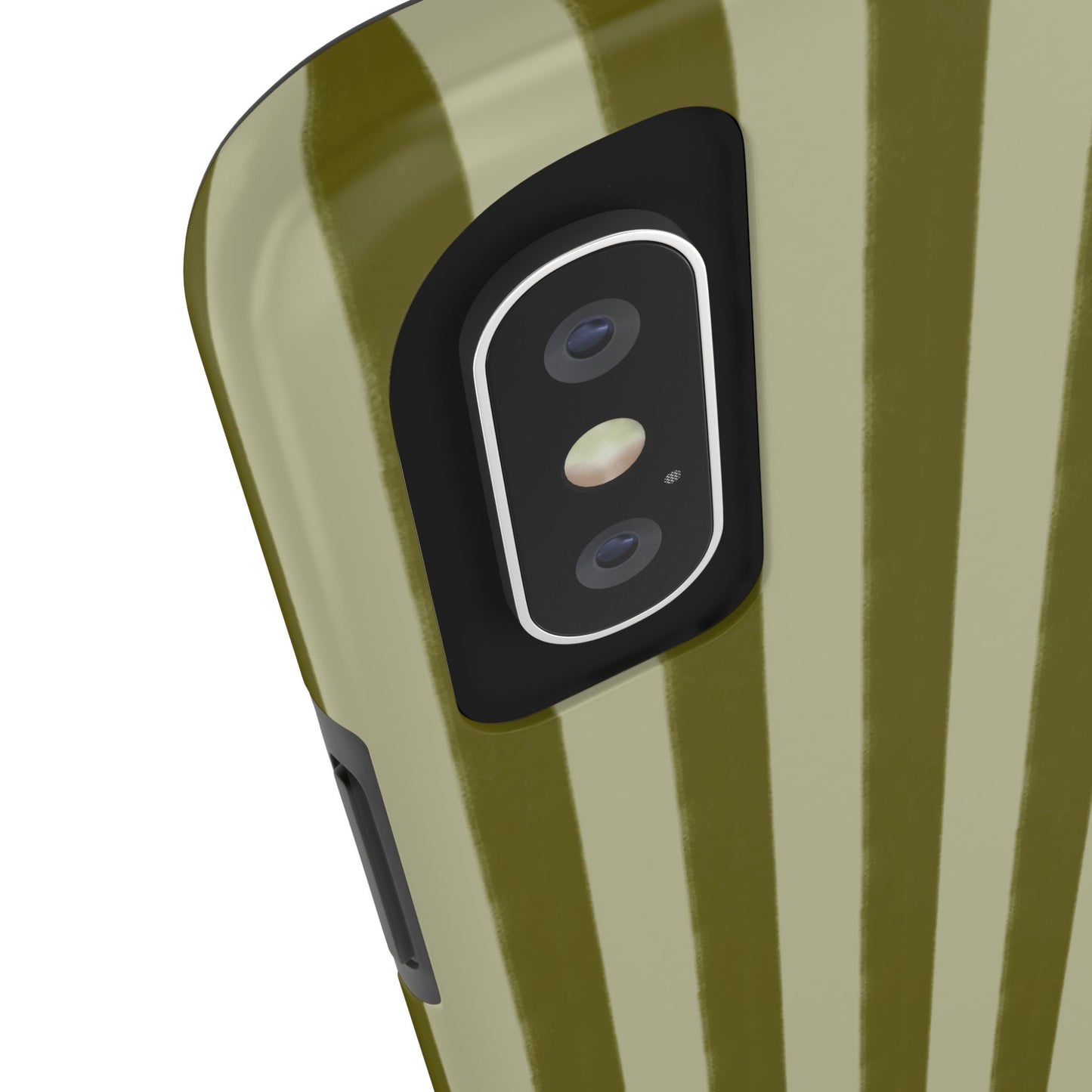 Tone on Tone Green Stripes IPhone Case