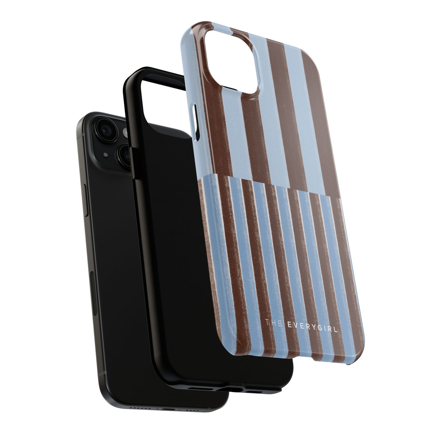 January Blue & Brown Phone Case