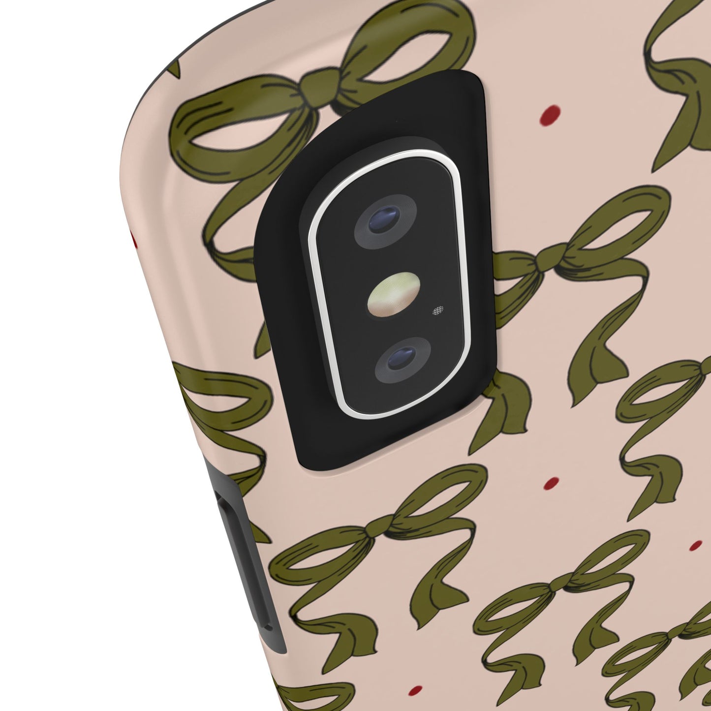 Pink & Green Bows IPhone Case