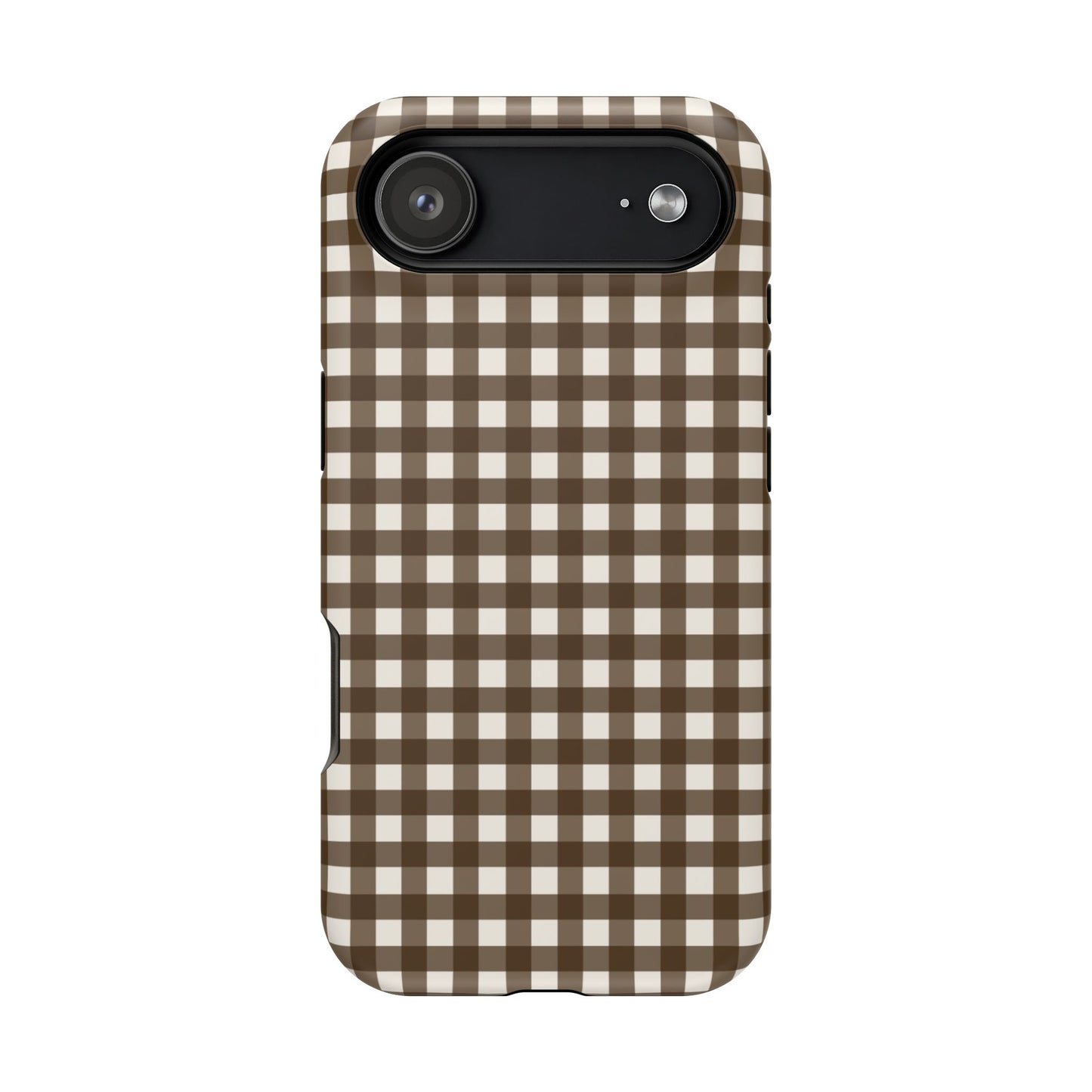 Brown Gingham Phone Case