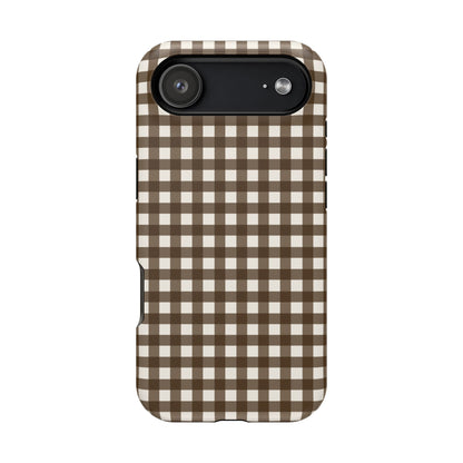 Brown Gingham Phone Case