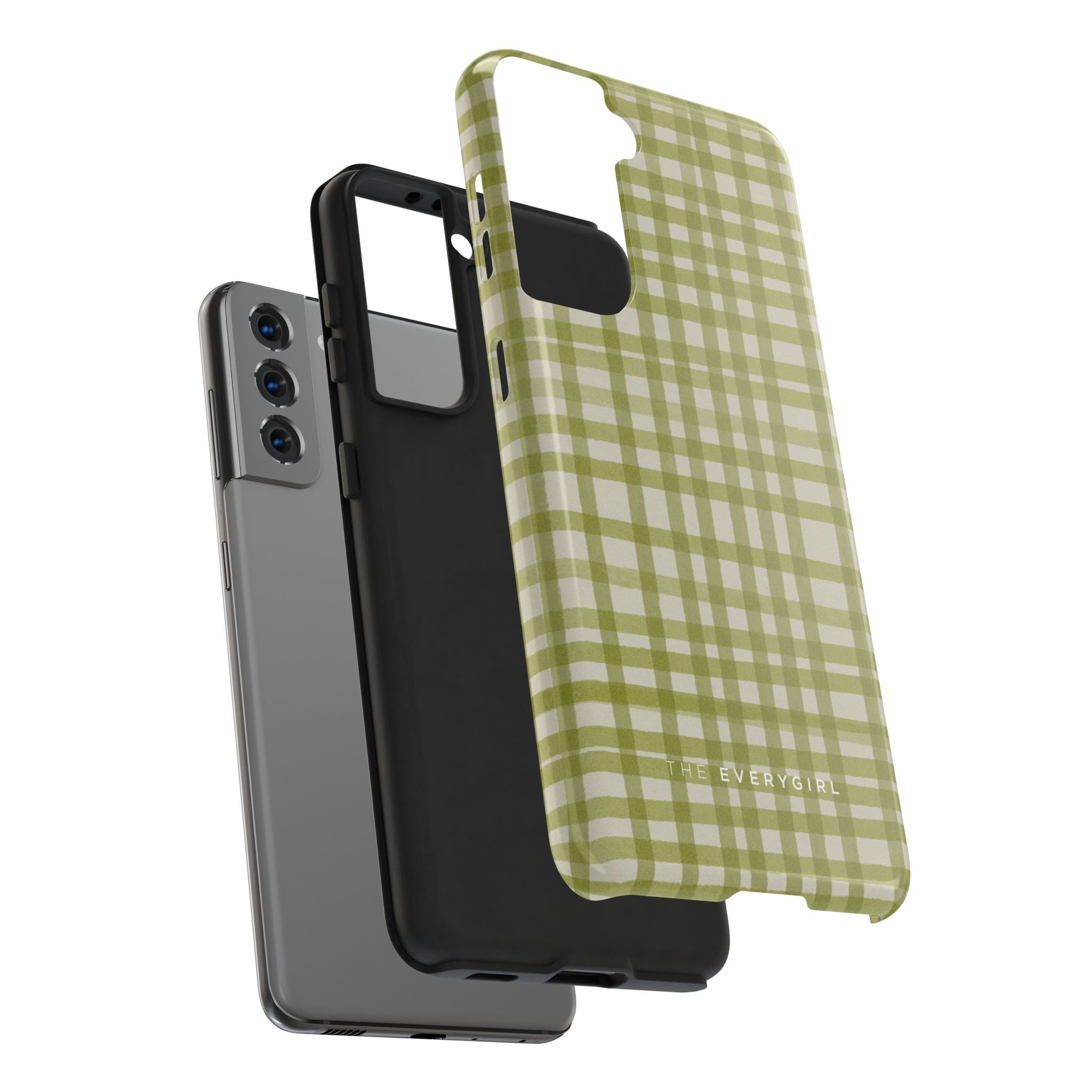 Green Gingham Phone Case