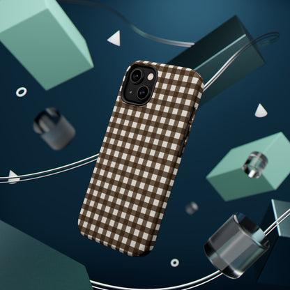 Brown Gingham Phone Case