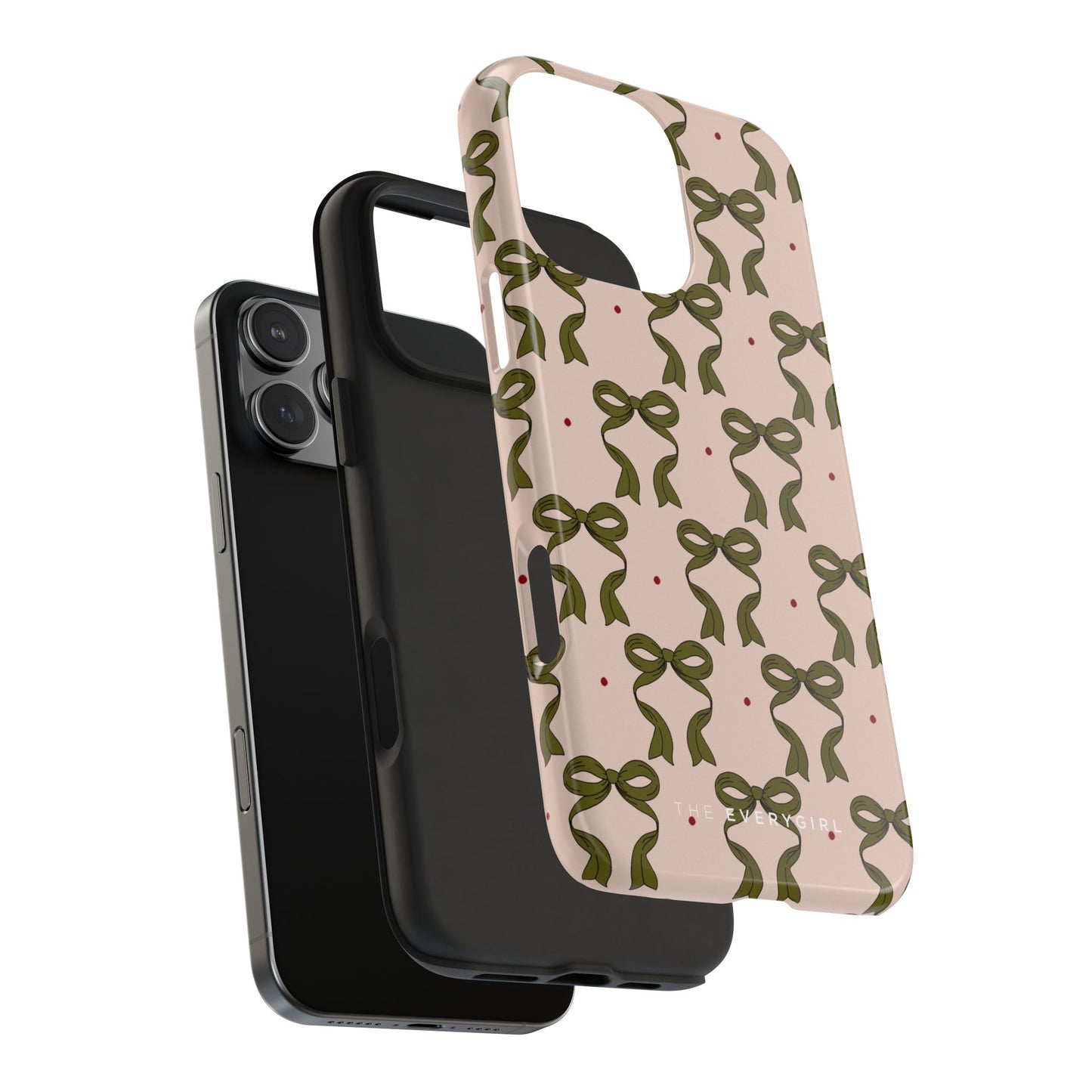 Pink & Green Bows IPhone Case