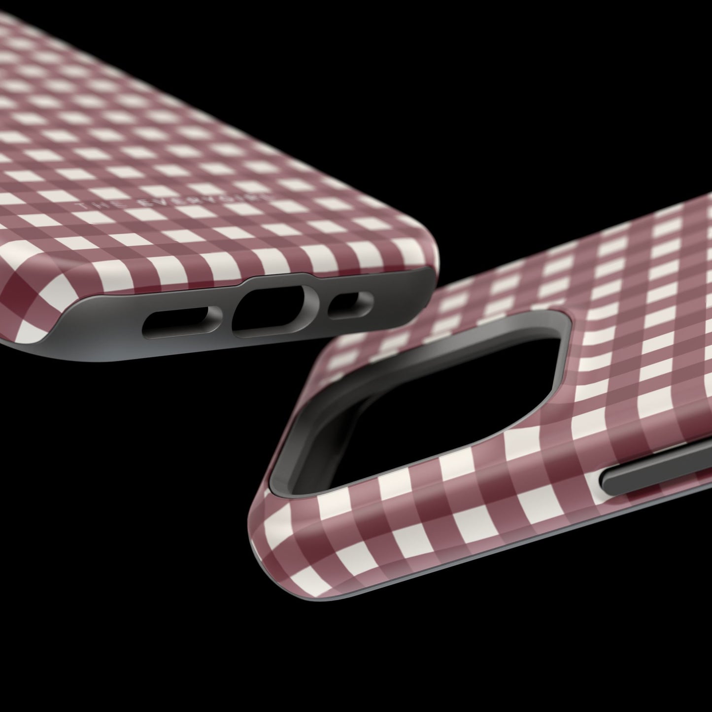 Burgundy Gingham Phone Case