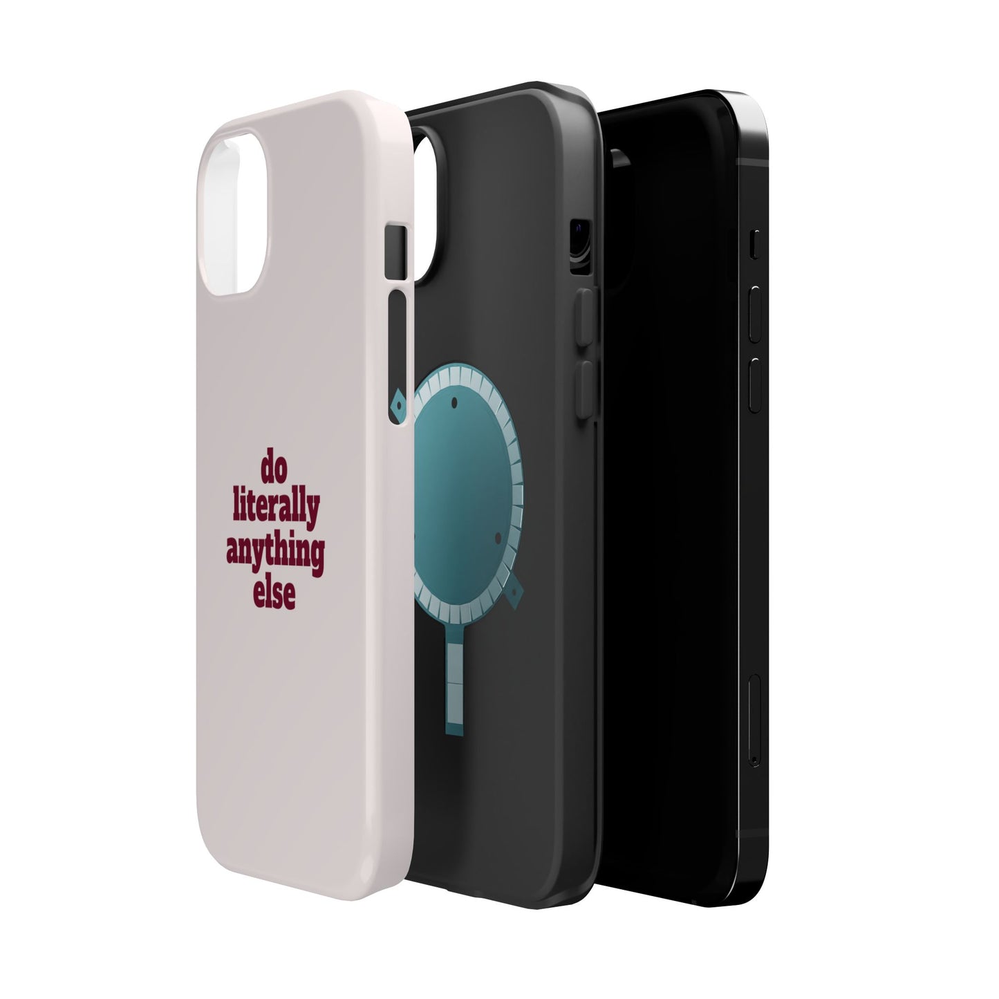 Do Literally Anything Else Burgundy Phone Case