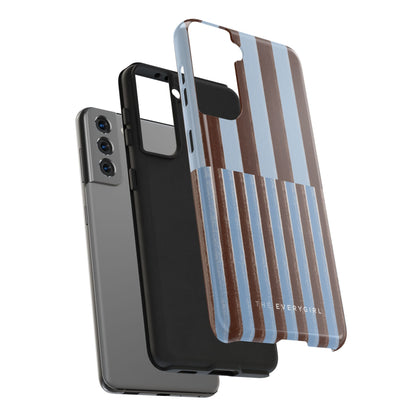 January Blue & Brown Phone Case