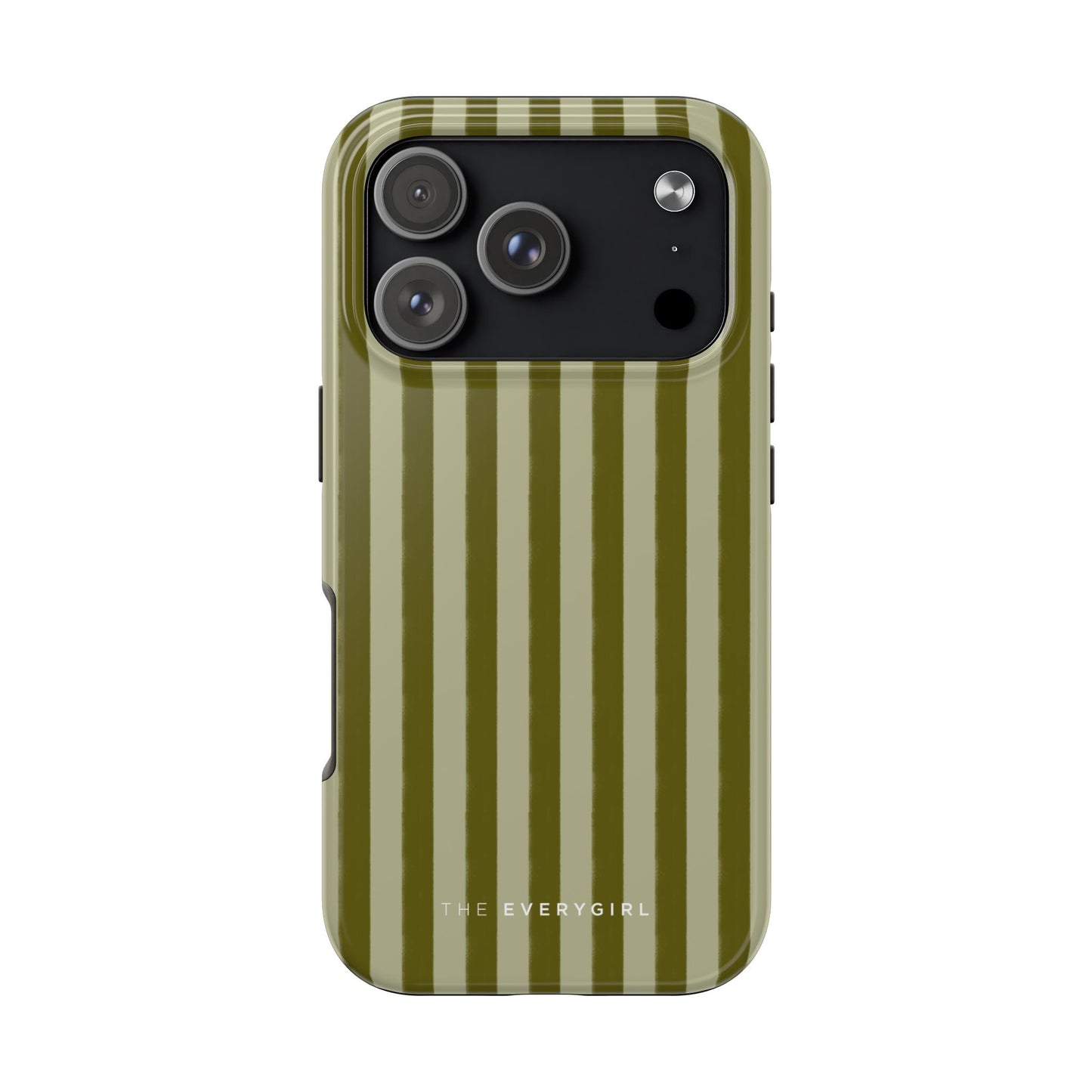 Tone on Tone Green Stripes IPhone Case