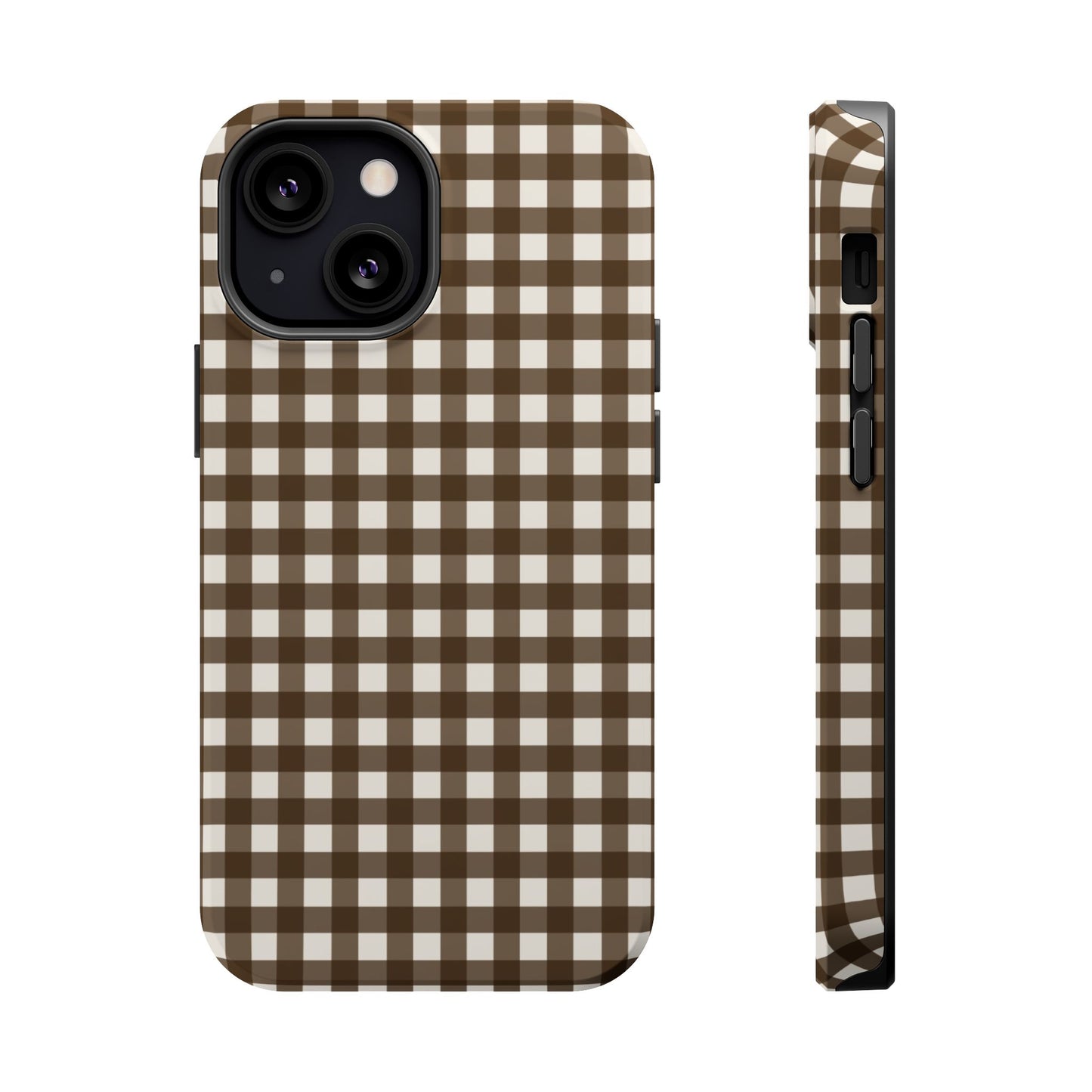 Brown Gingham Phone Case