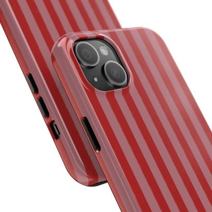 Red & Pink Stripes IPhone Case