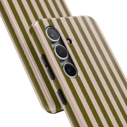 Green & Pink Stripes IPhone Case