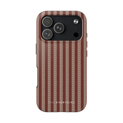 Muted Red Stripe IPhone Case