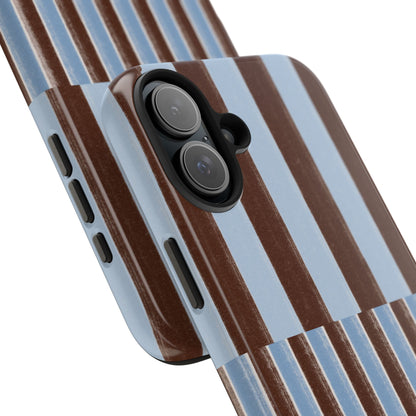 January Blue & Brown Phone Case