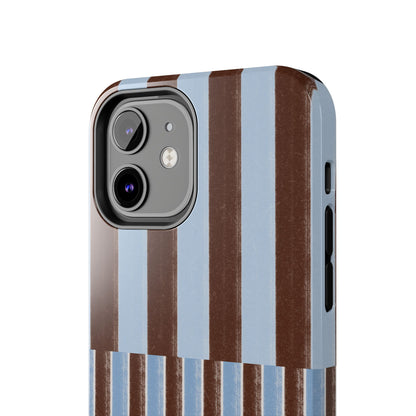 January Blue & Brown Phone Case