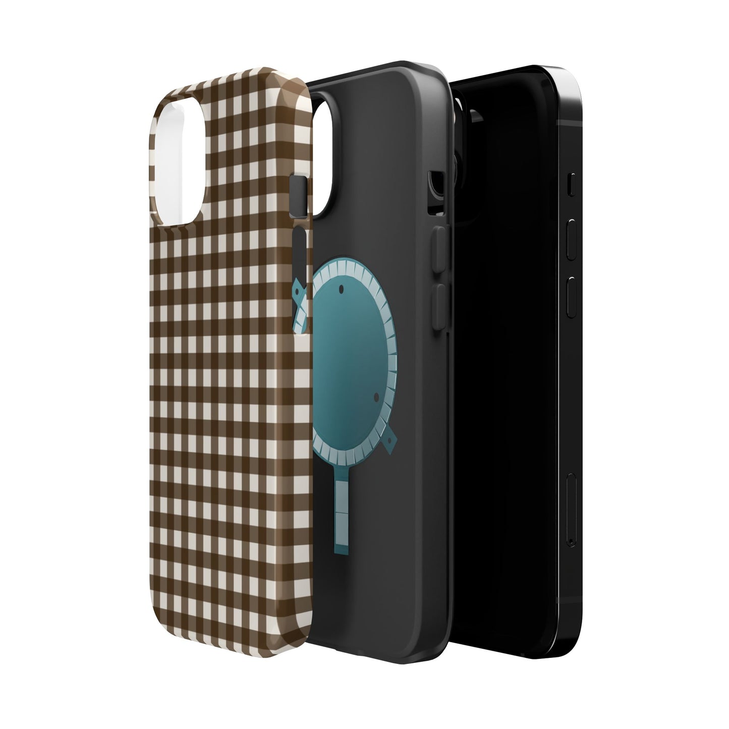Brown Gingham Phone Case