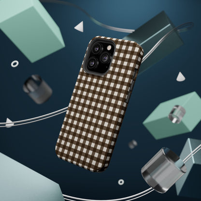 Brown Gingham Phone Case