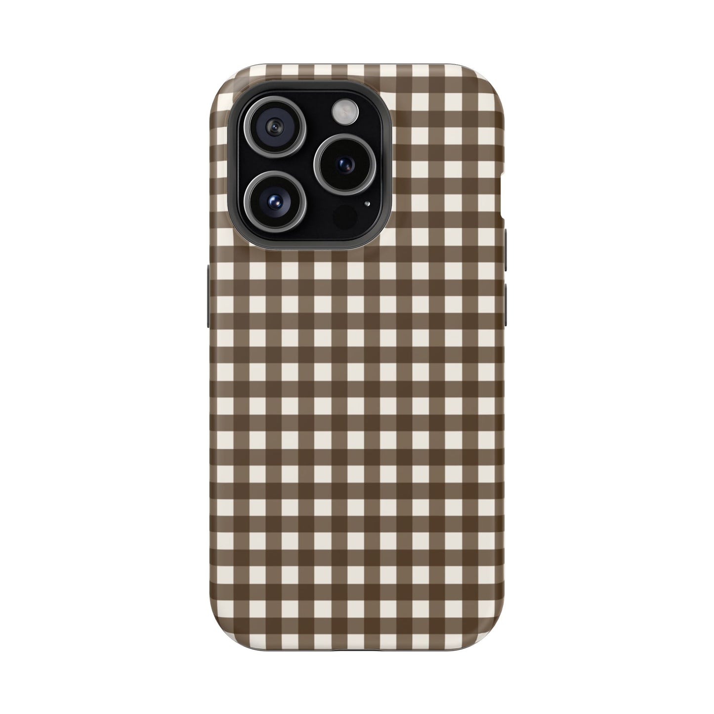 Brown Gingham Phone Case