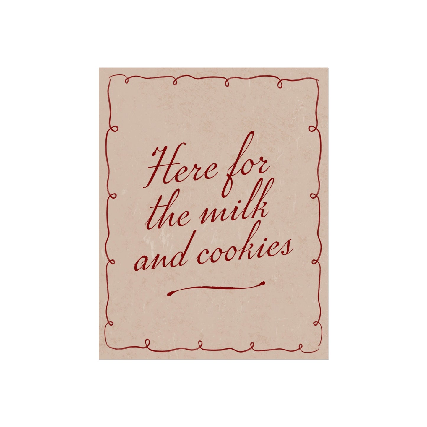 Milk & Cookies Wall Art Print