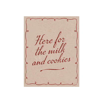 Milk & Cookies Wall Art Print
