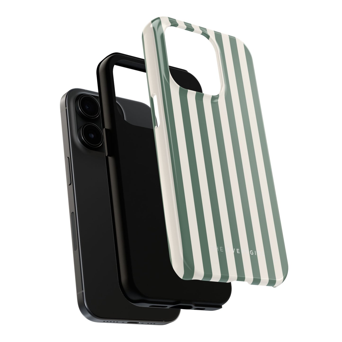 Green Cabana Stripe Phone Case