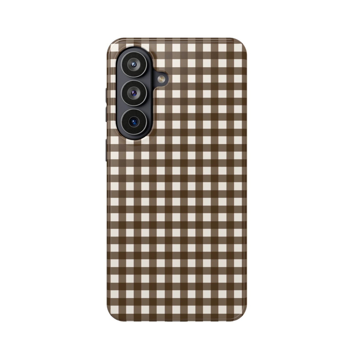 Brown Gingham Phone Case