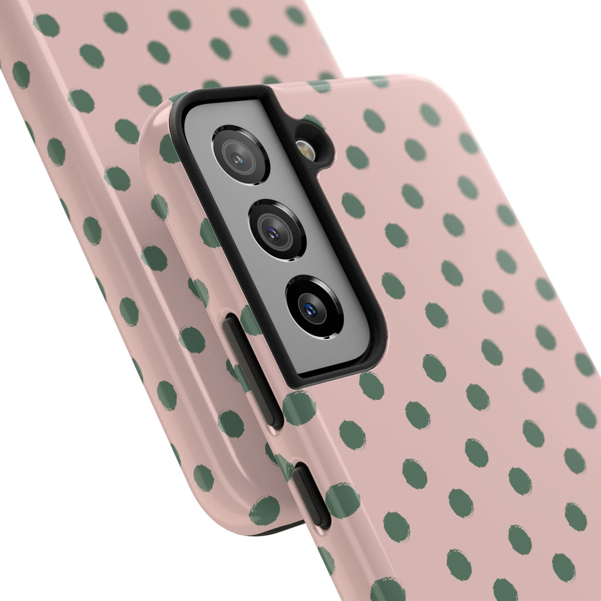 Pink & Green Polka Dots Phone Case