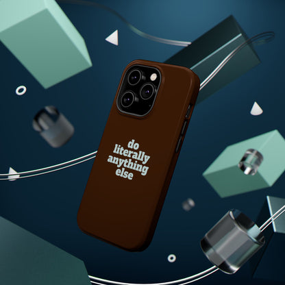 Do Literally Anything Else Brown & Blue Phone Case