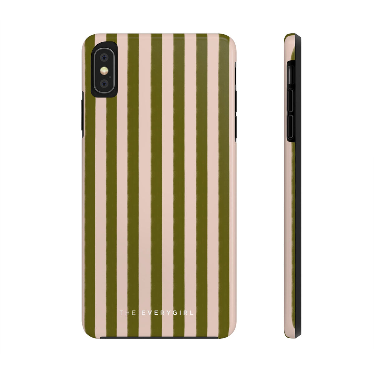 Green & Pink Stripes IPhone Case