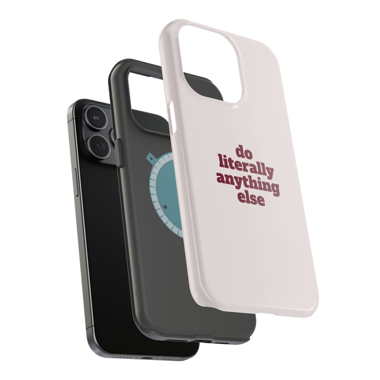 Do Literally Anything Else Burgundy Phone Case