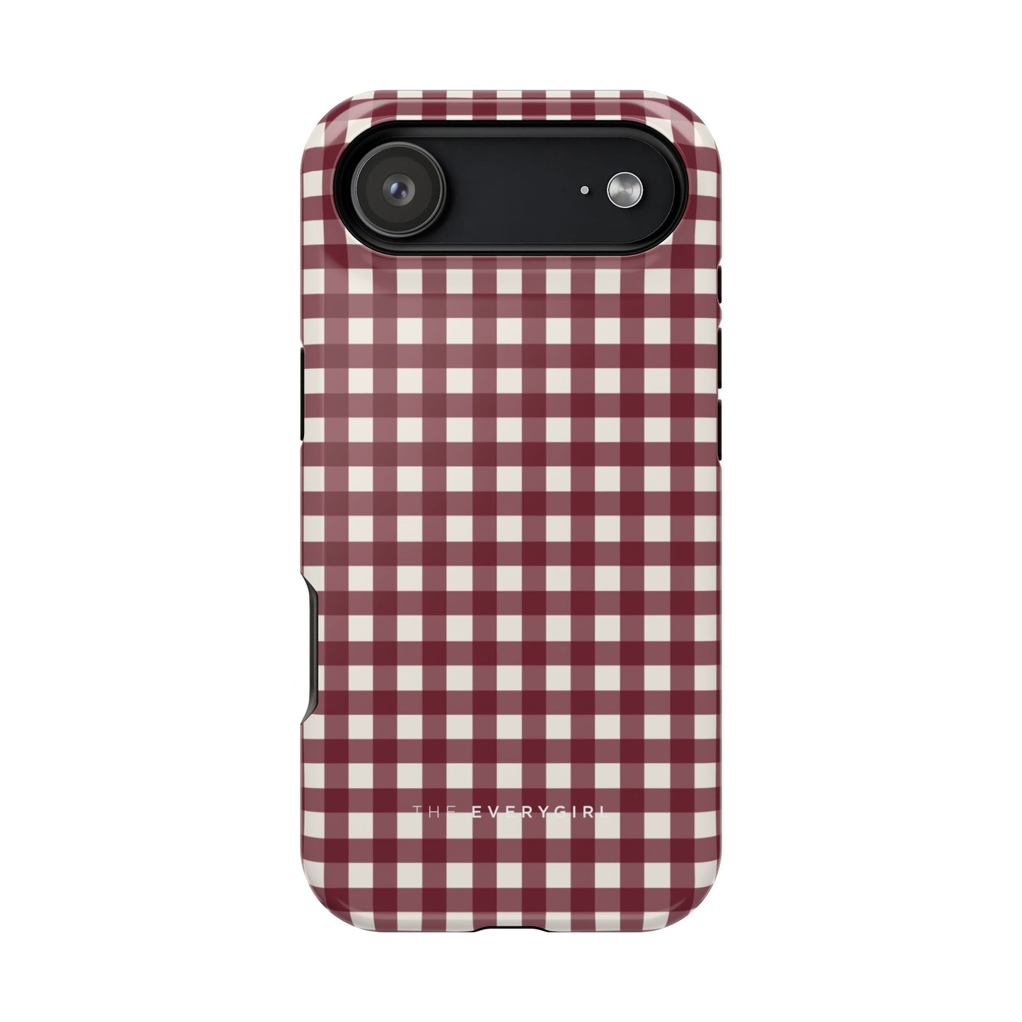 Burgundy Gingham Phone Case