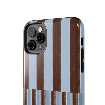 January Blue & Brown Phone Case