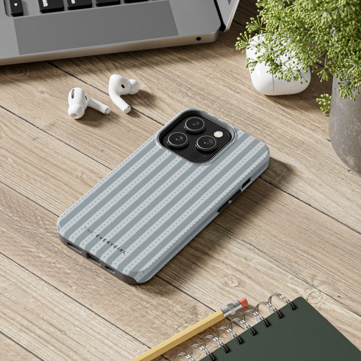 Muted Blue Stripe IPhone Case