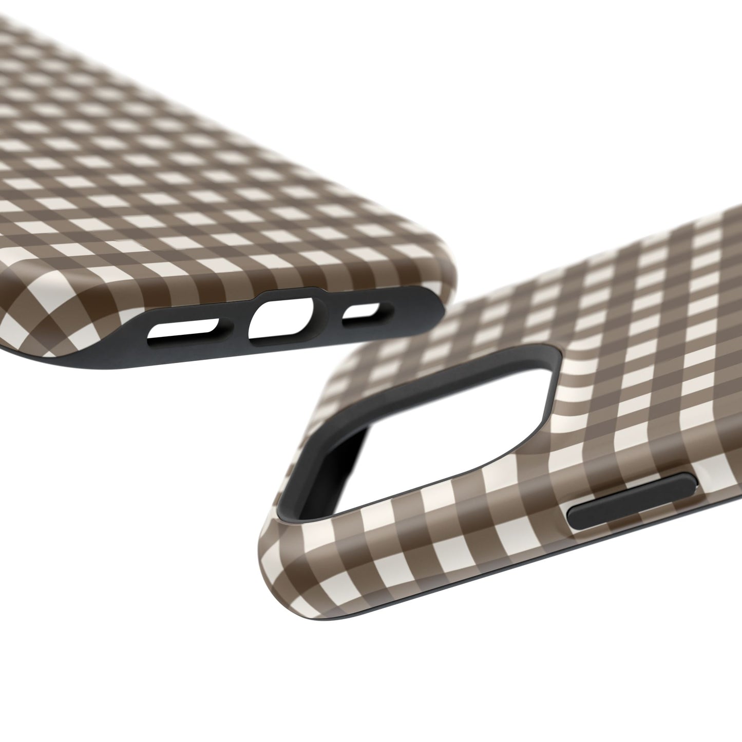 Brown Gingham Phone Case