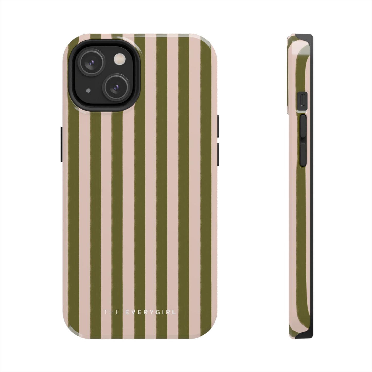 Green & Pink Stripes IPhone Case