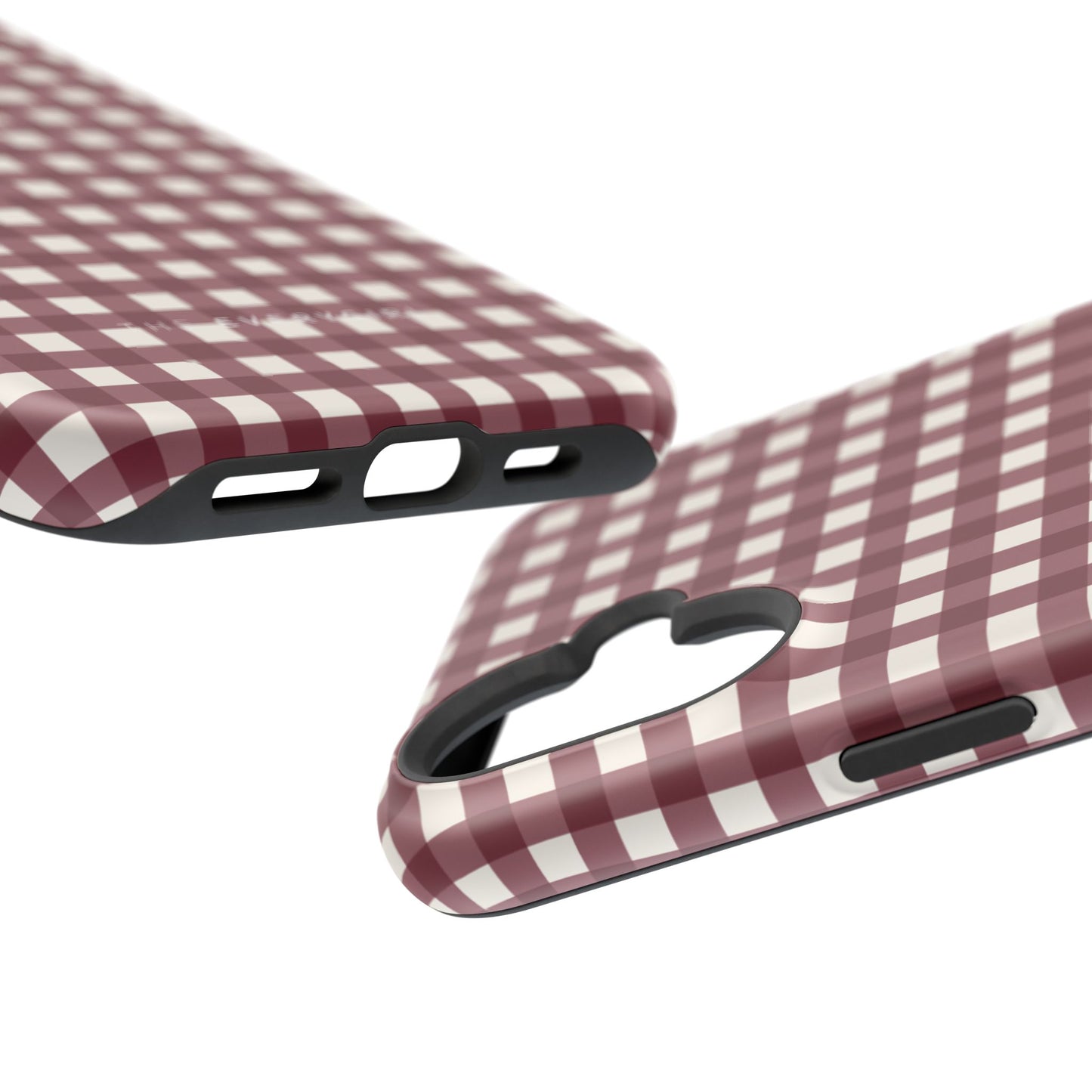 Burgundy Gingham Phone Case