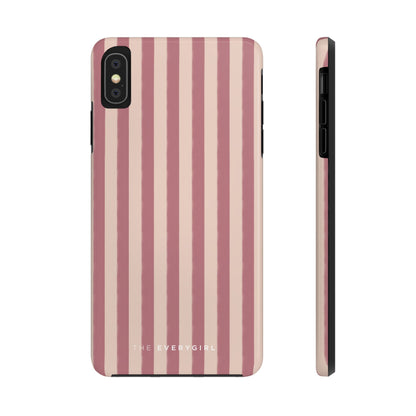 Tone on Tone Pink Stripes IPhone Case