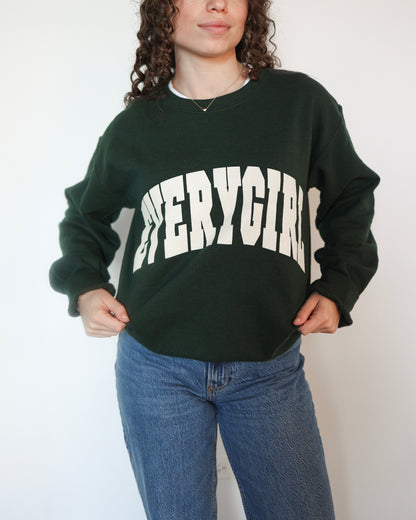 Everygirl Green Crewneck Sweatshirt