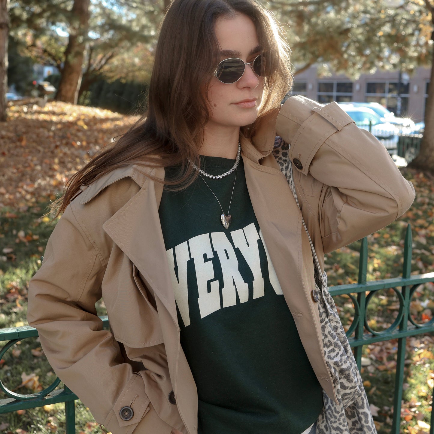 Everygirl Green Crewneck Sweatshirt