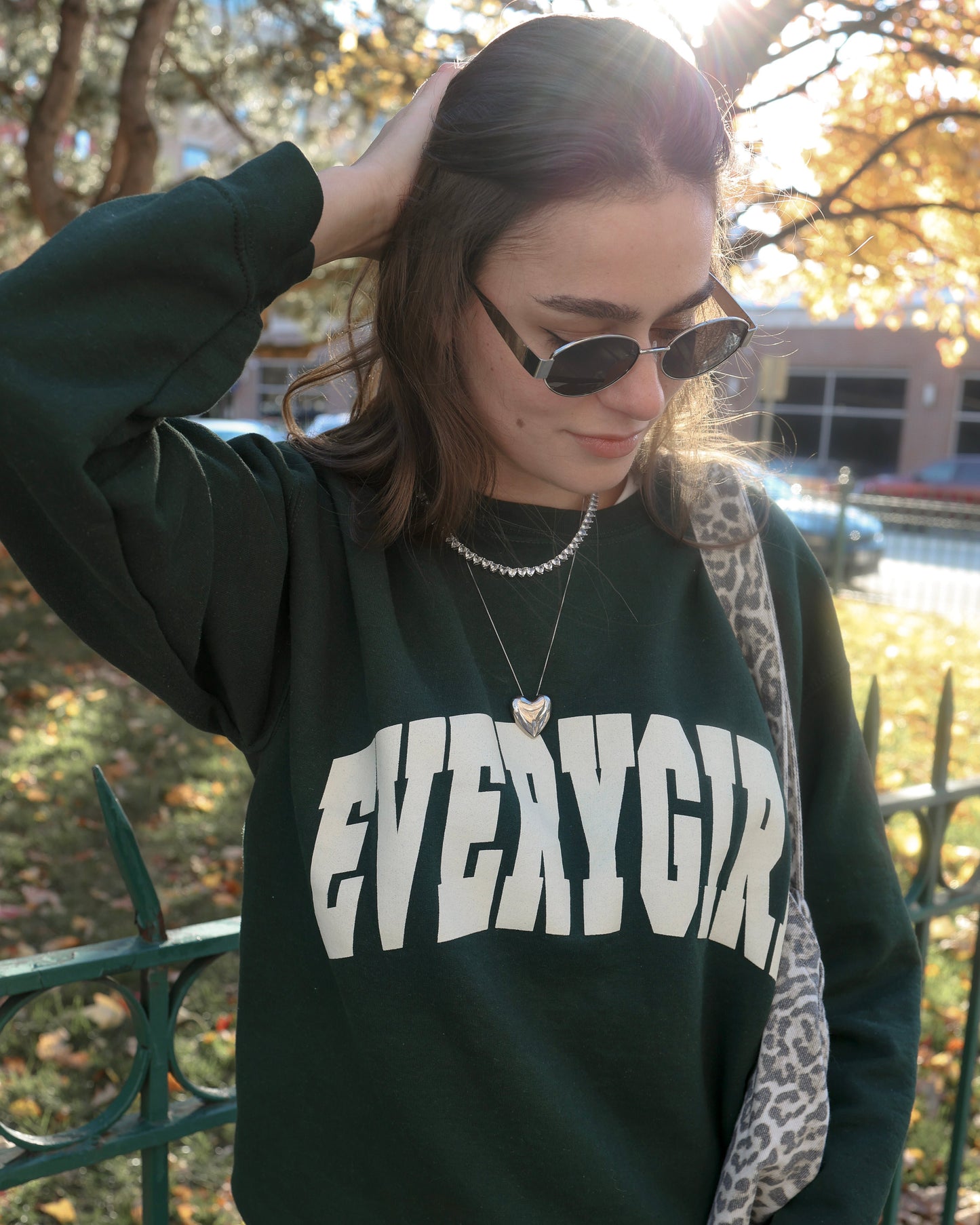 Everygirl Green Crewneck Sweatshirt