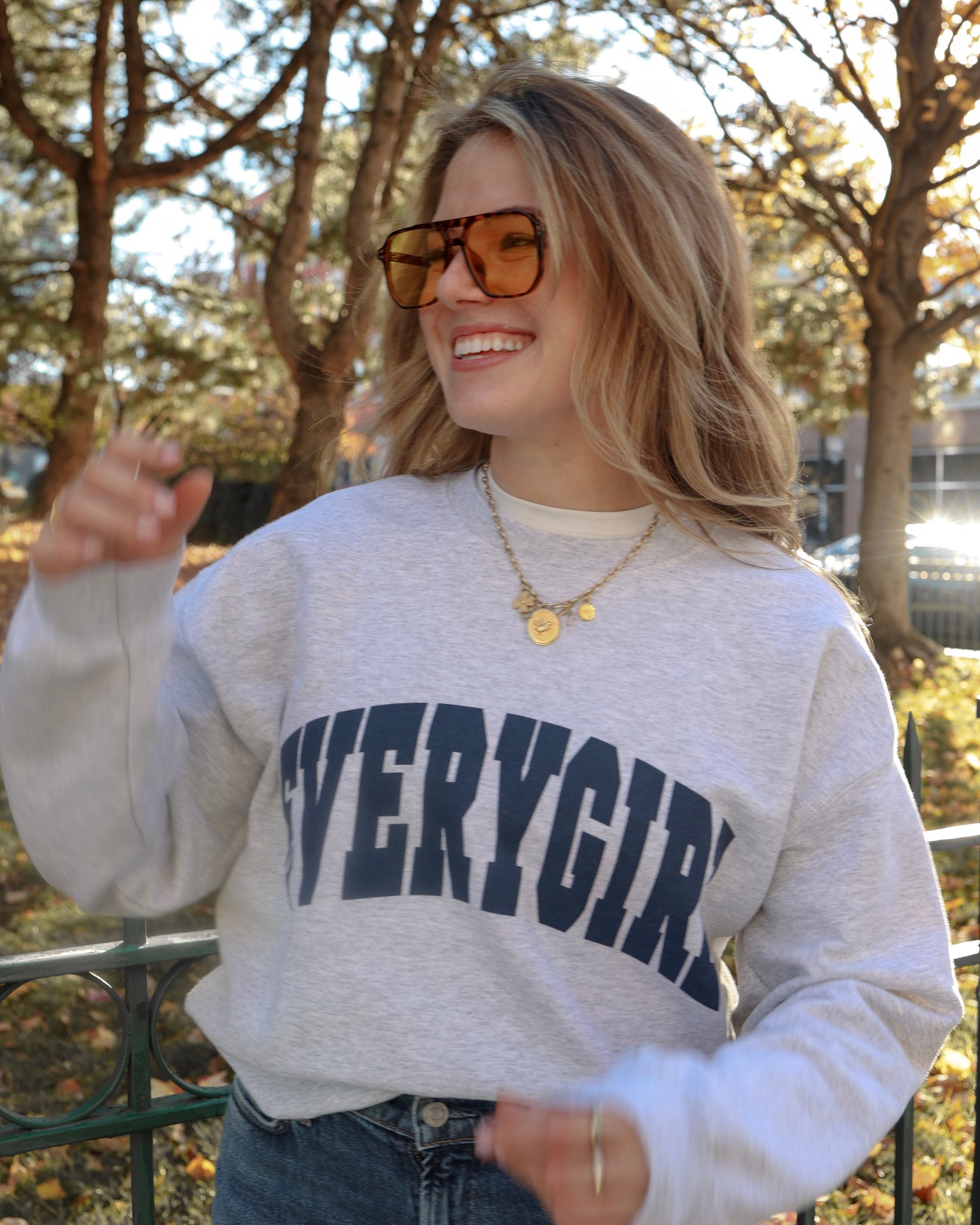 Everygirl Heather Grey Crewneck Sweatshirt