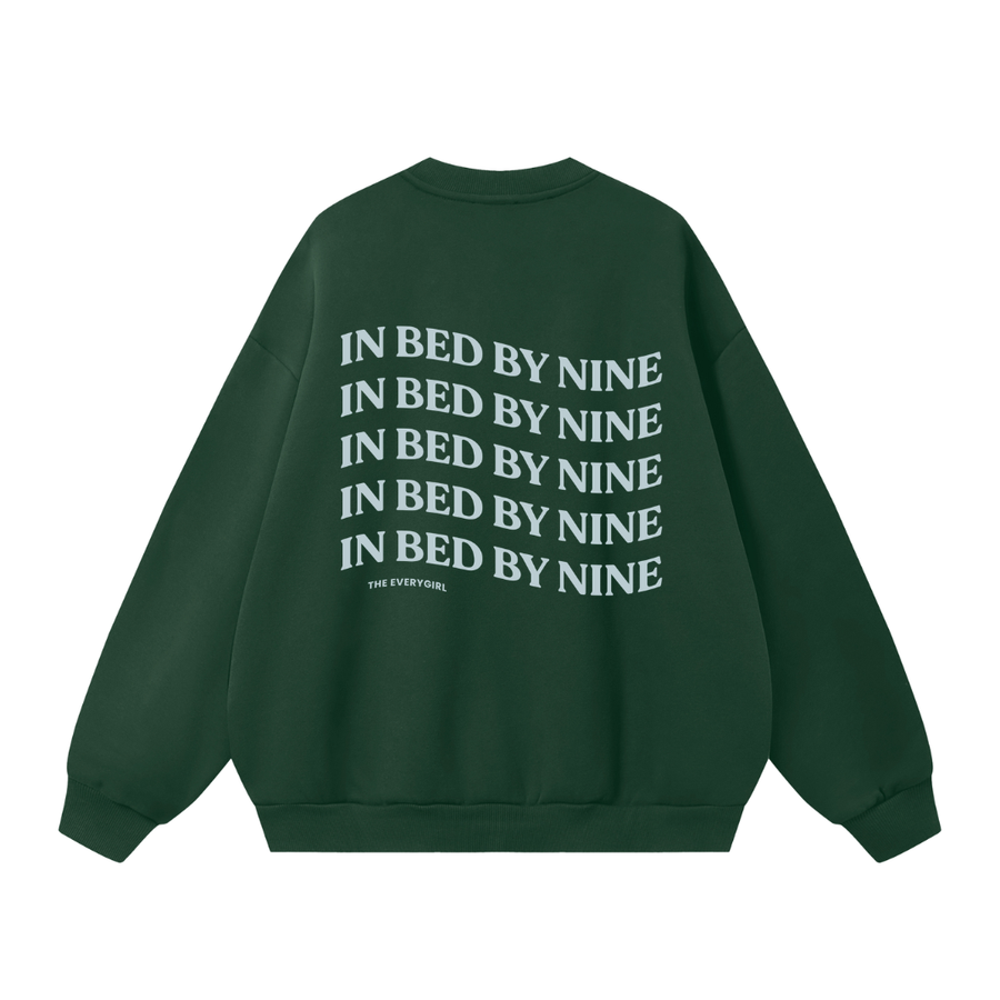 In Bed by Nine Crewneck in Green