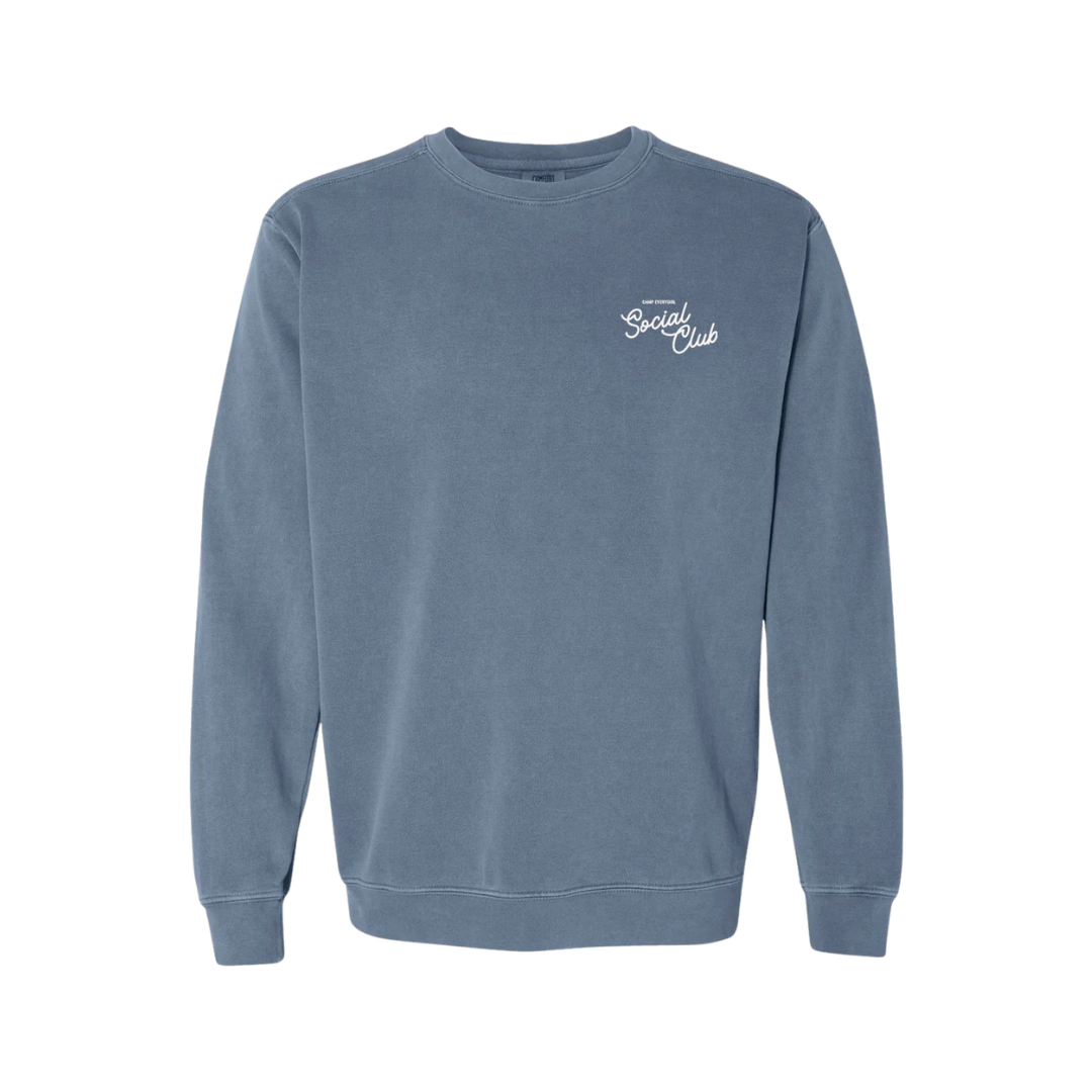 Blue Sip & Float Camp Sweatshirt