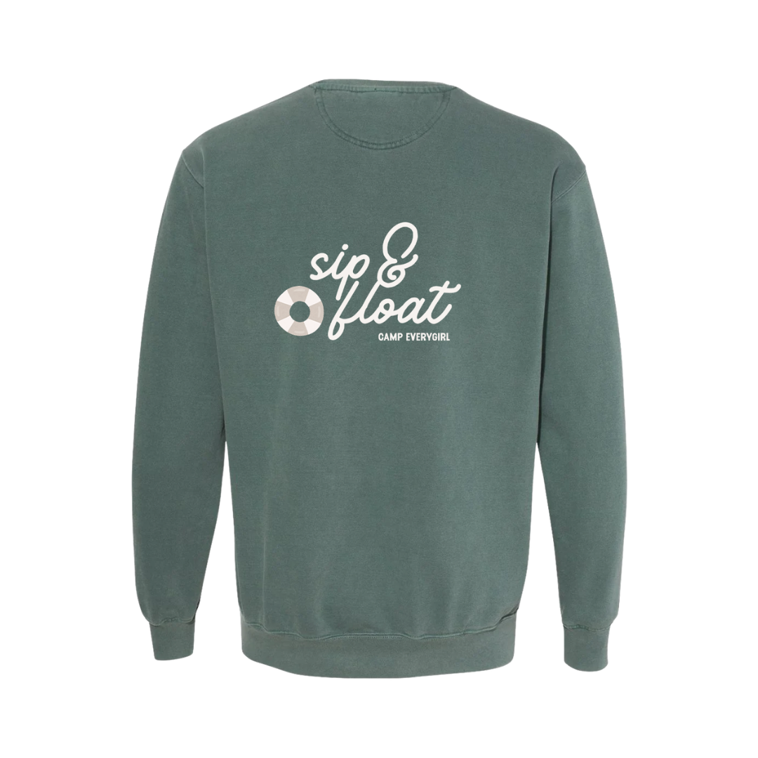 Green Sip & Float Camp Everygirl Sweatshirt