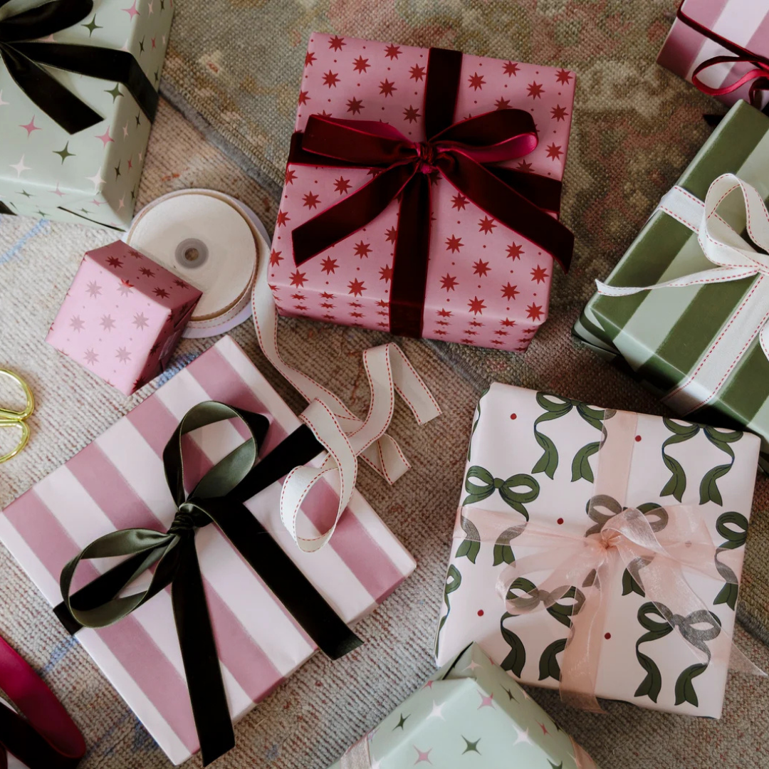 Pink Stripe Gift Wrapping Paper Roll