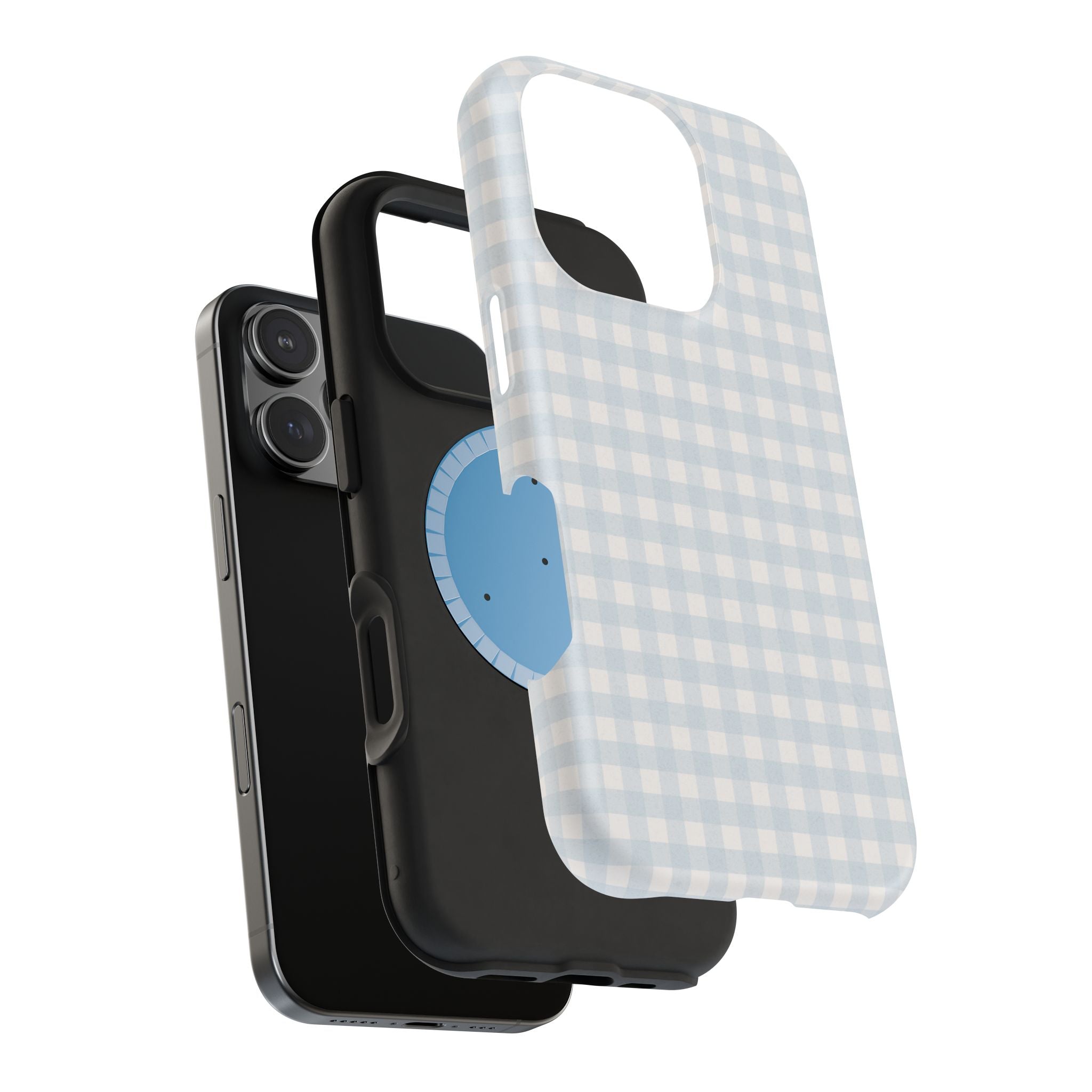 Nancy Meyers Inspired Blue Gingham Phone Case