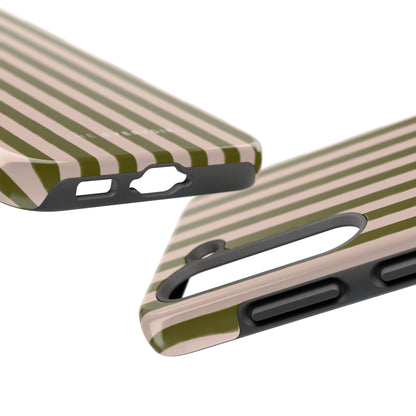 Green & Pink Stripes IPhone Case