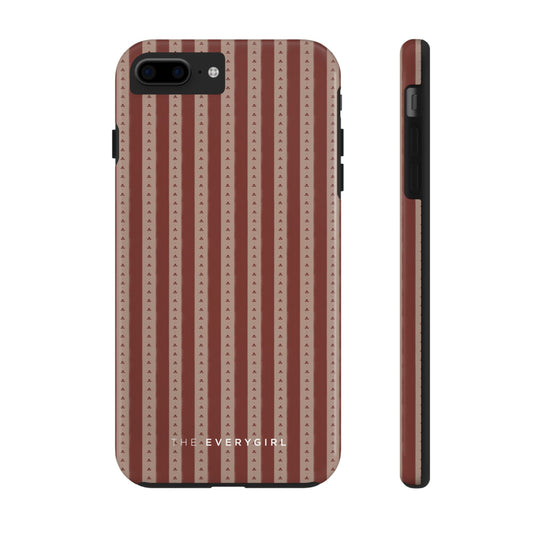 Muted Red Stripe IPhone Case